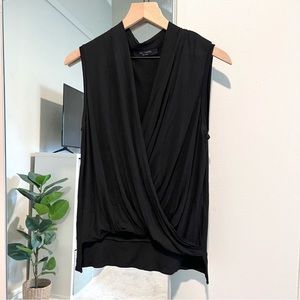 ALL SAINTS Crossover Black Top